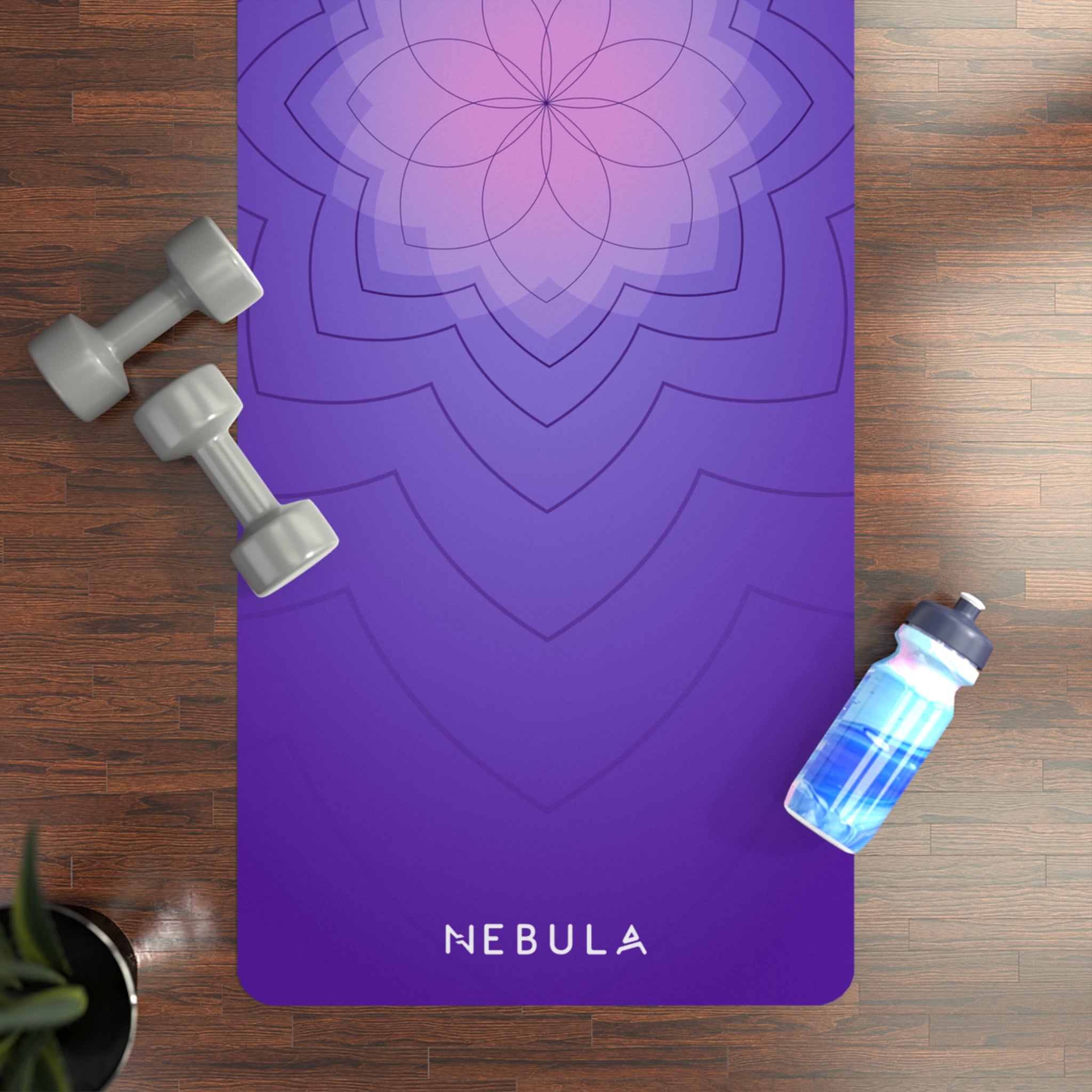 Pink Lotus Yoga Mat