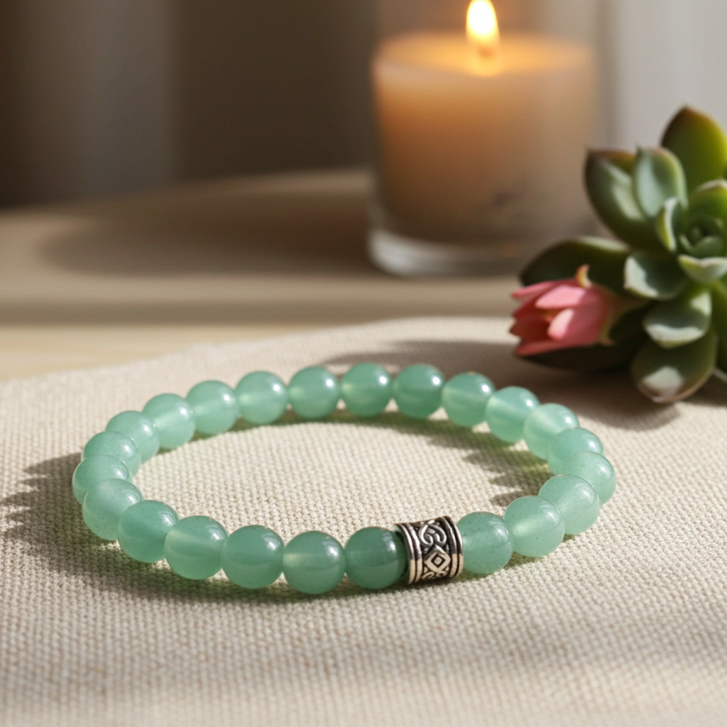 Green Aventurine Bead Bracelet
