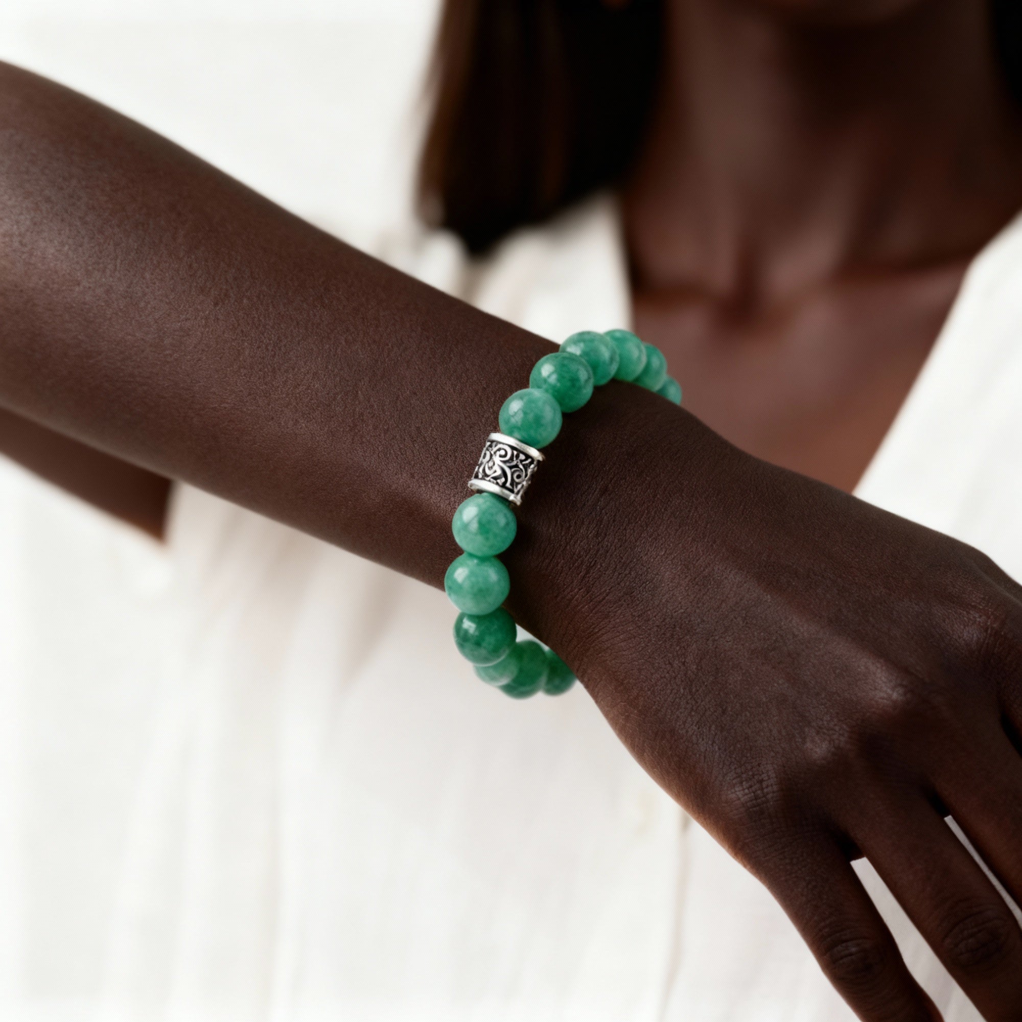 Green Aventurine Bead Bracelet