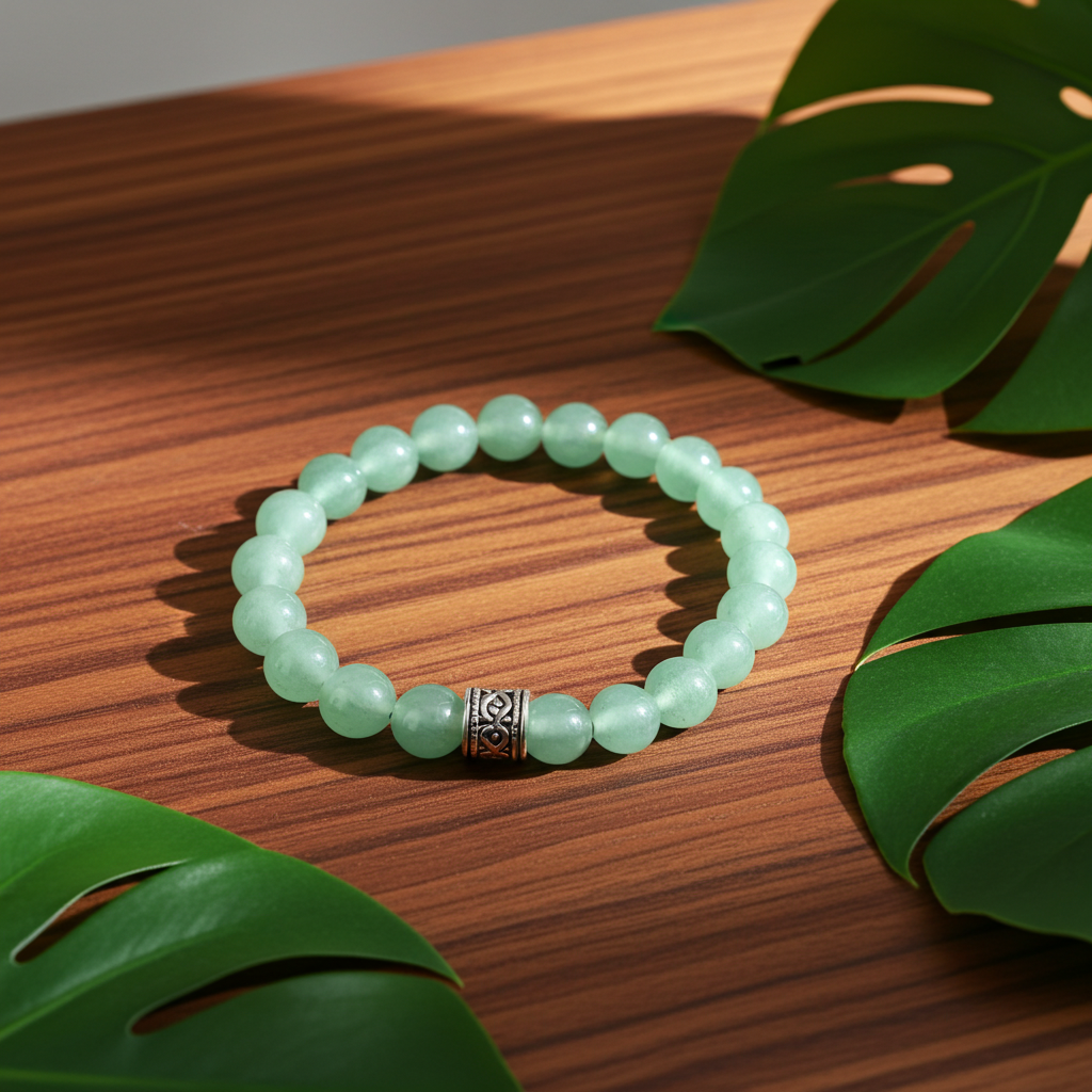 Green Aventurine Bead Bracelet